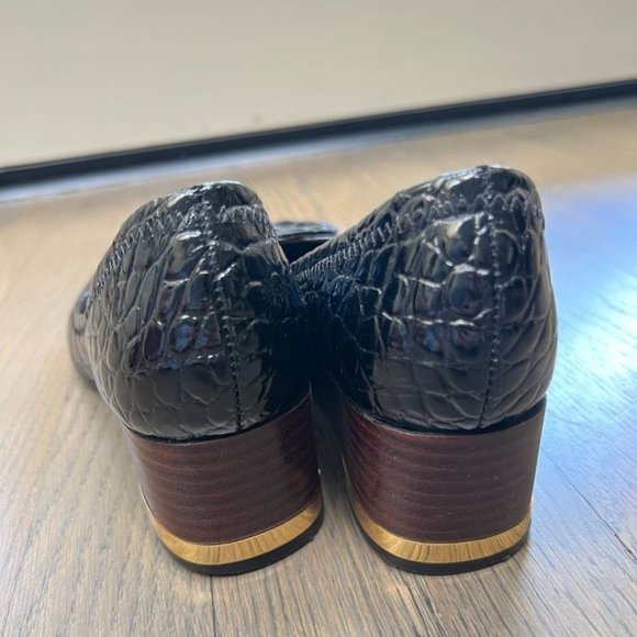 EUC Tory Burch Crocodile Embossed Ballet Flats - Picture 6 of 7